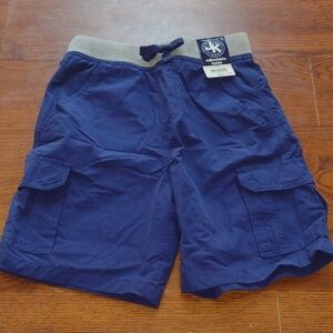 3/$15 Adjustable Waist Navy Cargo Shorts